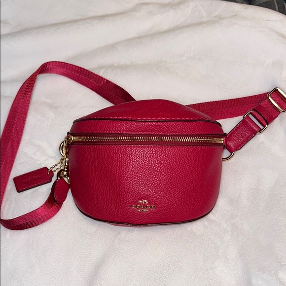 Coach pink Leather Belt Bag - Picture 1 of 4